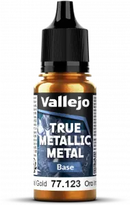 Ilustracja produktu Vallejo: 77.123 - True Metallic Metal - Base - Imperial Gold (18 ml)