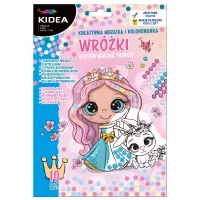 Ilustracja produktu Kidea Kreatywna Mozaika i Kolorowanka Wróżki 098798