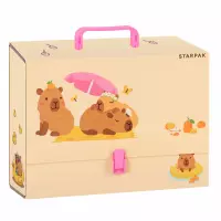 Ilustracja Starpak Teczka z Rączką A4 90 mm Kapibara 583312
