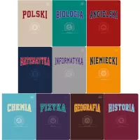 Ilustracja produktu Interdruk Zeszyty Tematyczne 10szt A5 60 kartek Hybrydowe