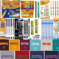 Ilustracja produktu BIC Wyprawka Szkolna + Interdruk 10 Zeszytów Tematycznych Gratis