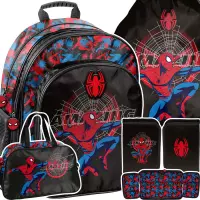 Ilustracja produktu Paso Zestaw Szkolny 4el Amazing Spiderman Plecak SP26CC-090 + Piórnik SP26CC-P001BW + Worek SP26CC-712 + Torba SP26CC-074