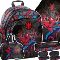Ilustracja produktu Paso Zestaw Szkolny 4el Amazing Spiderman Plecak SP26CC-090 + Piórnik SP26CC-013 + Worek SP26CC-712 + Torba SP26CC-074