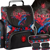 Ilustracja produktu Paso Zestaw Szkolny 3el Amazing Spiderman Tornister SP26CC-525 + Piórnik SP26CC-013 + Worek SP26CC-712