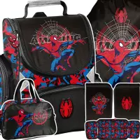 Ilustracja produktu Paso Zestaw Szkolny 4el Amazing Spiderman Tornister SP26CC-525 + Piórnik SP26CC-P001BW + Worek SP26CC-712 + Torba SP26CC-074