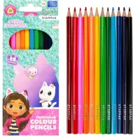 Ilustracja produktu Starpak Kredki Ołówkowe 12 Kolorów Koci Domek Gabi 529135
