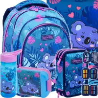 Ilustracja produktu AstraBag Zestaw Szkolny 5el. Sweet Koala Plecak 502025002 + Worek 507025001 + Piórnik 503025001 + 511025001 + 511025002