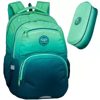Ilustracja produktu CoolPack Zestaw Szkolny Gradient Blue Lagoon 2el. Plecak Pick F099690 + Piórnik F062690