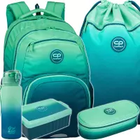 Ilustracja produktu CoolPack Zestaw Szkolny Gradient Blue Lagoon 5el. Plecak Pick F099690 + Worek F070690 + Piórnik F062690 + 56117CP + Z07690