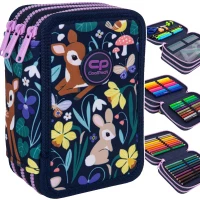 Ilustracja produktu CoolPack Jumper 3 Piórnik Trzykomorowy z Wyposażeniem Oh My Deer F067664