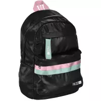 Ilustracja produktu BeUniq Plecak Szkolny Czarno-Różowy PPBP-701  