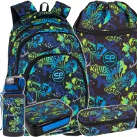 1. CoolPack Zestaw Szkolny Skate Night 5el. Plecak Prime Pro F162930 + Worek F070930 + Piórnik F062930 + Z17930 + Z18930