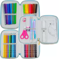 2. AstraBag Piórnik Trzykomorowy z Wyposażeniem AC31 Fluffy Capy 503026026