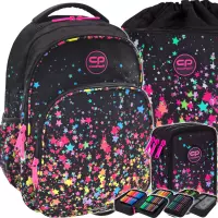 1. CoolPack Zestaw Szkolny Galaxy 3el. Plecak Base Plus E27589 + Worek E70589 + Piórnik E67589