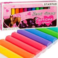 3. STARPAK Plastelina 12 kolorów Konie 318595