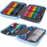 2. CoolPack Jumper XL Piórnik Dwukomorowy Z Wyposażeniem Cute Bulldogs D077333