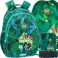 1. CoolPack Zestaw Szkolny Tropic 3el. Plecak Jerry F029965 + Worek F159965 + Piórnik F076965