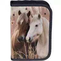 4. Paso Piórnik Dwuklapkowy bez Wyposażenia Horses PP26HR-P001BW