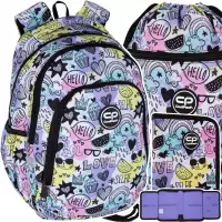 1. CoolPack Zestaw Szkolny Mood 3el. Plecak Prime Pro F162934 + Worek F070934 + Piórnik F076934