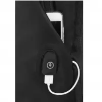 5. R-Bag Plecak Męski na Laptopa 14" z USB Ridge Black Z281