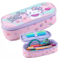 3. Coolpack Campus Piórnik Tuba Usztywniona z Organizerem Hello Kitty Pink 1 F062025