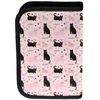 3. Paso Piórnik Dwuklapkowy bez Wyposażenia Black Cat PP26BC-P001BW