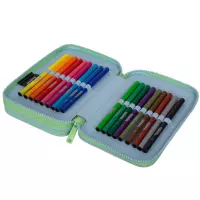 2. CoolPack Jumper 2 Piórnik Dwukomorowy Z Wyposażeniem Gradient Mojito F066755