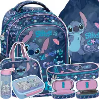 1. Paso Zestaw Szkolny 6el.Stitch Cool Plecak DS26XX-260 + Piórnik DS26XX-013 + Worek DS26XX-712 + Torba DS26XX-074