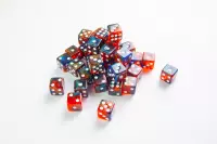 1. Gamegenic: Galaxy Series - D6 Dice Set (12 mm) - Mars