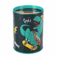 3. Starpak Skarbonka Metalowa Okrągła Skate Dino 536633