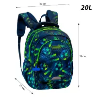 5. AstraBag Plecak Szkolny AB330 Football 502026021