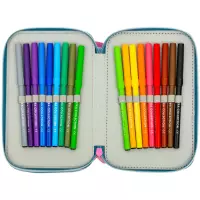 9. AstraBag Piórnik Trzykomorowy z Wyposażeniem AC31 Candy Bunny 503026002