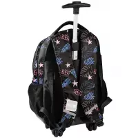 4. Paso Plecak Szkolny Na Kółkach Stitch Black DS26YY-997