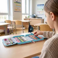 8. AstraBag Piórnik AC1 Pojedynczy Dwuklapkowy bez Wyposażenia Puppy Line 503026062