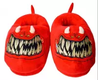 3. Kapcie Warhammer 40000: - Red Squig (One Size)