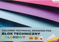 1. Blok Techniczny Kolorowy A4 10 kartek 