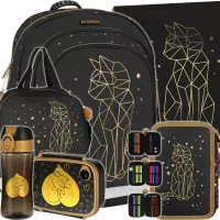 1. Starpak Zestaw 6el. Złoty Kotek Plecak 507689 + Worek 529469 + Piórnik 529472 + Torba 517338 + 558660 + 558652 + 558654