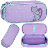 1. Starpak Piórnik Szkolny Tuba Usztywniana Glitter Cat 576221