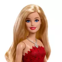 3. Mattel Barbie Lalka Limitowana 80-lecie Rubinowa Sukienka JGD25