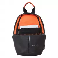 4. R-Bag Plecak Męski na Ramię z USB Photon Black Z101