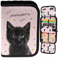 1. Paso Piórnik Dwuklapkowy z Wyposażeniem Black Cat PP26BC-P001