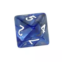 3. Komplet kości REBEL RPG - Dwukolorowe - Niebiesko-szare