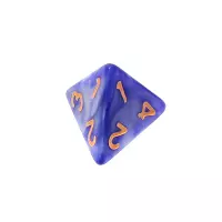 9. Komplet kości REBEL RPG - Dwukolorowe - Fioletowo-srebrne