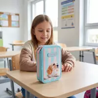 3. AstraBag Piórnik AC21 Dwukomorowy z Wyposażeniem Puppy Line 503026063