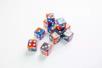1. Gamegenic: Galaxy Series - D6 Dice Set (16 mm) - Zestaw 12 Kości - Mars