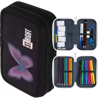 3. St. Majewski Piórnik Podwójny z Wyposażeniem Pastel Butterfly 697029