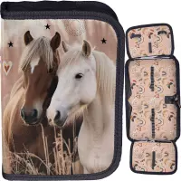 2. Paso Piórnik Dwuklapkowy bez Wyposażenia Horses PP26HR-P001BW