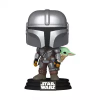 2. Funko POP Star Wars: The Mandalorian & Grogu - The Mandalorian w/Grogu