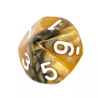 2. Komplet Kości REBEL RPG - Dwukolorowe - Czarno-złote