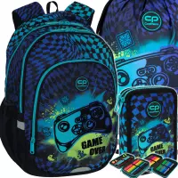 1. CoolPack Zestaw Szkolny Gamer Chess 3el. Plecak Prime Pro F162964 + Worek F159964 + Piórnik F066964